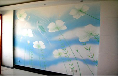 泰顺画墙绘怎么画好白云的蓬松感？