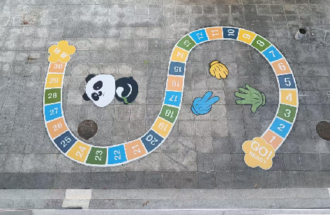 泰顺地面游戏彩绘