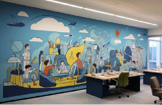 泰顺办公室墙绘的特点。