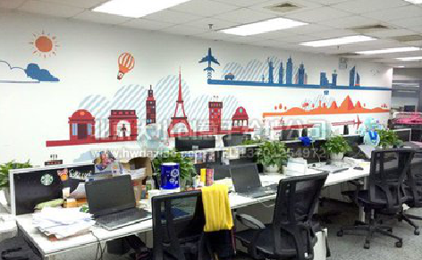 泰顺教你设计办公室墙绘的方法。