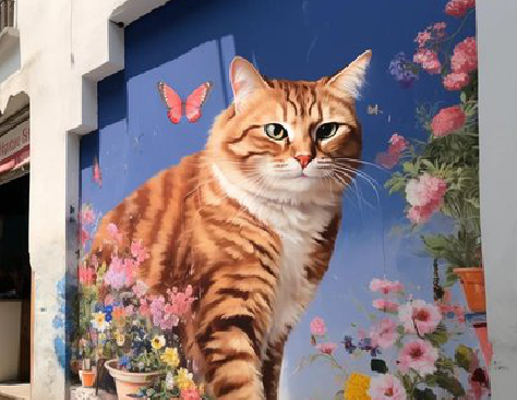 泰顺自己绘制有个性的手绘墙